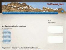 Tablet Screenshot of golfouestplus.golfouest.fr